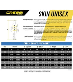 CRESSI Skin Full Dive 1mm Suit -Aqua Sport Sales 5666872033448 blackblue 3a