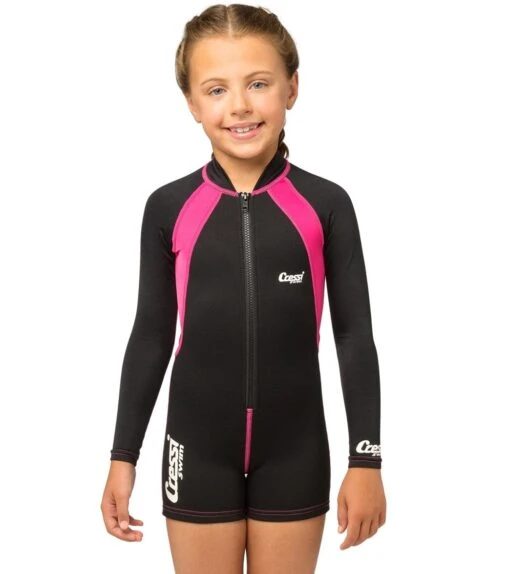 CRESSI Girls' Long Sleeve Spring Suit -Aqua Sport Sales 5666873966760 blackpink 1a