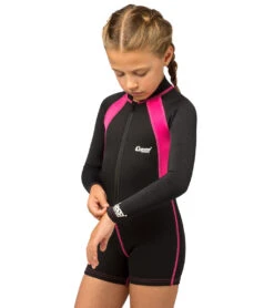 CRESSI Girls' Long Sleeve Spring Suit -Aqua Sport Sales 5666873966760 blackpink 4a