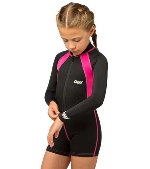 CRESSI Girls' Long Sleeve Spring Suit -Aqua Sport Sales 5666873966760 blackpink 4a