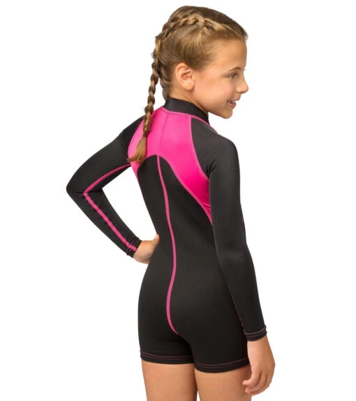 CRESSI Girls' Long Sleeve Spring Suit -Aqua Sport Sales 5666873966760 blackpink 5a