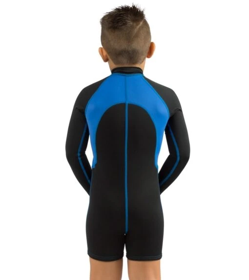 CRESSI Kids' 1.5 Mm Long Sleeve Springsuit (Little Kid, Big Kid) -Aqua Sport Sales 5666874359976 blackblue 3a
