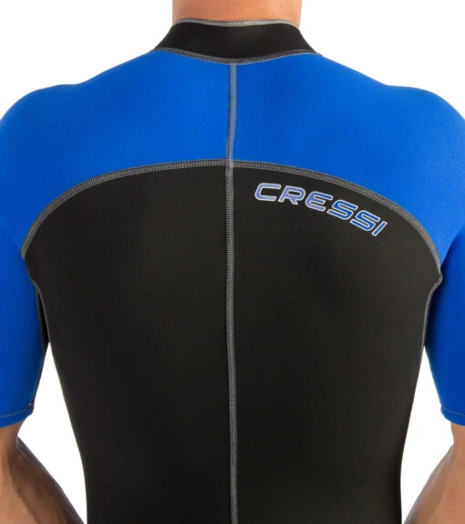CRESSI Men's 2mm Lido Short Sleeve Springsuit Wetsuit -Aqua Sport Sales 5669111759016 blackblue 5a