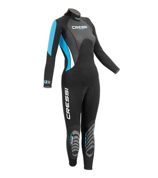 CRESSI Women's 3MM Morea Diving Wetsuit -Aqua Sport Sales 5670567739560 black 1a