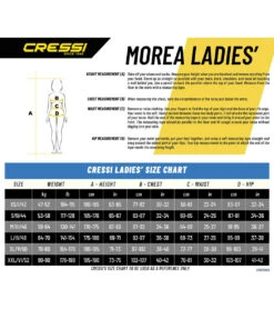 CRESSI Women's 3MM Morea Diving Wetsuit -Aqua Sport Sales 5670567739560 black 3a
