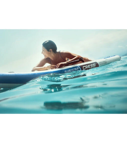 CRESSI Fluid All Round Dc 10'2'' Inflatable SUP Set -Aqua Sport Sales 6856351121576 bluewhite 4a