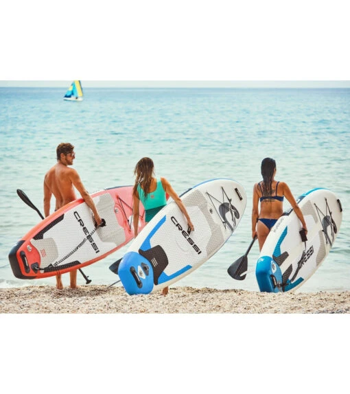 CRESSI Fluid All Round Dc 10'2'' Inflatable SUP Set -Aqua Sport Sales 6856351121576 bluewhite 5a