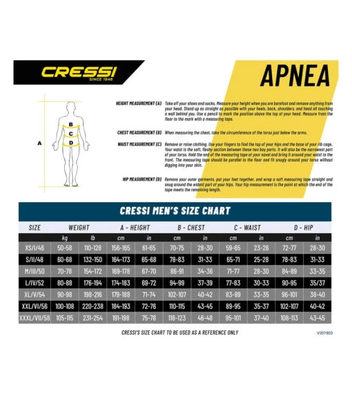 CRESSI 5mm Apnea Two Piece Wetsuit -Aqua Sport Sales 7484568338600 black 2a