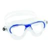 Cressi Cobra Swimming Goggles White Blue With Clear Lenses