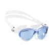 Cressi Cobra Swimming Goggles White With Blue Clear Lenses Kids