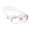 Cressi Cobra Swimming Goggles White Pink With Clear Lenses Kids
