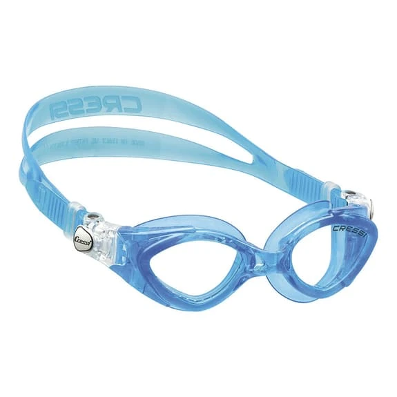 Cressi King Crab Swimming Goggles Blue With Clear Lenses