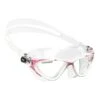 Cressi Planet Swimming Goggles White Pink With Clear Lenses