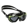 Cressi Planet Swimming Goggles Black Green With Smoked Lenses