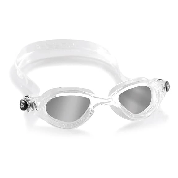 Cressi Flash Medium Swimming Goggles White With Smoked Lenses