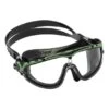 Cressi Skylight Swimming Goggles Black Green With Clear Lenses