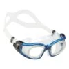 Cressi Galileo Glass Swimming Goggles White Blue With Clear Lenses