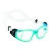 Cressi Galileo Glass Swimming Goggles Light Blue White With Clear Lenses
