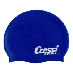 Cressi Silicone Swimming Cap Navy Blue Kids