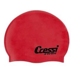Cressi Silicone Swimming Cap Red Kids